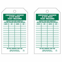 Test Record Inspection Tags, Paper, 4" W x 7" H, English NRZ Safety Inc.