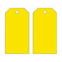 Blank Accident Prevention Tags, Metal, 3" W x 5-3/4" H NRZ Safety Inc.