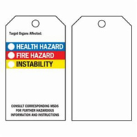 &eacute;tiquettes du droit &agrave; l'information, Polyester, 3" la x 5-3/4" h, Anglais NRZ Safety Inc.