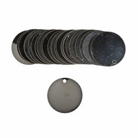 Blank Write-On Valve Tags, Stainless Steel, 1.5" dia NRZ Safety Inc.
