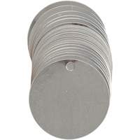 Blank Write-On Valve Tags, Stainless Steel, 2" dia NRZ Safety Inc.