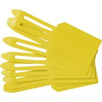 Blank Plastic Lock-On Tags, Plastic, 3-1/4" W x 5-4/5" H, Blank NRZ Safety Inc.