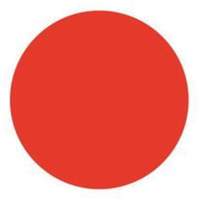 Round Write-On Labels, Circle, 1.5" L x 1.5" W, Red NRZ Safety Inc.