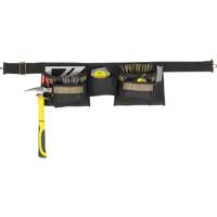 Deluxe Tool Belt Combo, Polyester, Black NRZ Safety Inc.
