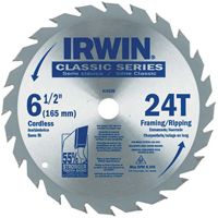 Contractor Saw Blades - Classic Series Saw Blades, 6-1/2", 24 Teeth, Wood Use NRZ Safety Inc.