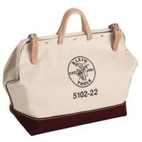 22" Heavy-Duty Tool Bag, Canvas, 1 Pockets, Brown/Natural NRZ Safety Inc.