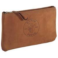 Zipper Bag Tool Pouch, Leather, 1 Pockets, Brown NRZ Safety Inc.