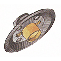 A24N Fast Grinding Wheel, 6" x 1/4", 7/8" Arbor, Aluminum Oxide, Type 27 NRZ Safety Inc.