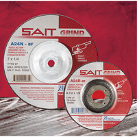 A24N Fast Grinding Wheel, 6" x 1/4", 7/8" Arbor, Aluminum Oxide, Type 27 NRZ Safety Inc.