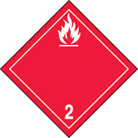 &eacute;tiquettes d'exp&eacute;dition TMD, Classe 2,1, Gaz inflammables, Papier NRZ Safety Inc.