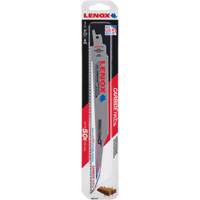 Demolition Reciprocating Saw Blade, Carbide, 6 TPI, 9" L x 1" W NRZ Safety Inc.