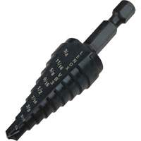 #3 Step Drill Bit, 1/4" - 3/4" , 1/16" Increments, High Speed Steel NRZ Safety Inc.
