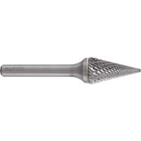 AllSteel Conical Shape Carbide Burr, SM-5, 1/2" Dia., 1/4" Shank, 7/8" Depth of Cut NRZ Safety Inc.