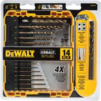 Pilot Point&reg; Industrial Drill Bit Set, 14 Pieces, Cobalt NRZ Safety Inc.
