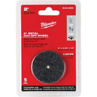 M12 Fuel Right Angle Die Grinder Cut-Off Wheels, 2" x 0.04", 1/4" Arbor, Type 1, Aluminum Oxide, 21000 RPM NRZ Safety Inc.