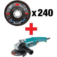 769F Flap Disc & Angle Grinder Kit, 4-1/2" x 7/8", Type 29, 80+ Grit, Ceramic NRZ Safety Inc.