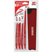 Nail-Embedded Wood & Metal Cutting/Demo Reciprocating Saw Blade Set NRZ Safety Inc.