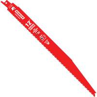 General-Purpose Reciprocating Saw Blade, Bi-Metal, 8-14 TPI, 12" L x 1" W NRZ Safety Inc.