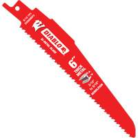Reciprocating Blade for Thick Metal/Demolition, Bi-Metal, 8-10 TPI, 6" L NRZ Safety Inc.