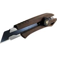 Ratchet Lock Knife, 18 mm, Wood Handle NRZ Safety Inc.