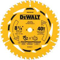 Lame de scie circulaire pour la coupe transversale, 8-1/4", 40 dents, Pour Bois NRZ Safety Inc.