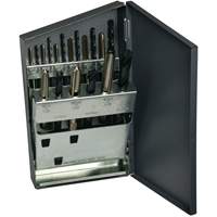 Jeu de forets courts & taraud manuels m&eacute;triques HTGP, 18 morcea NRZ Safety Inc.