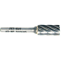A5-NF JET-KUT&reg; Cylindrical Shape Bur for Aluminum/Non-ferrous Materials, 1/2" Dia., 1/4" Shank NRZ Safety Inc.