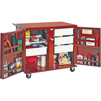 Rolling Work Bench, 43-7/8" W x 38-1/2" H x 26-7/8" D, 21.7 Cubic Feet Capacity NRZ Safety Inc.