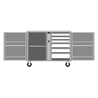 Rolling Work Bench, 49-7/8" W x 40-5/8" H x 26-7/8" D, 24.6 Cubic Feet Capacity NRZ Safety Inc.