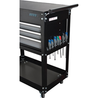 Utility Cart, 4 Drawers, 18" L x 33" W x 39" H, Black NRZ Safety Inc.