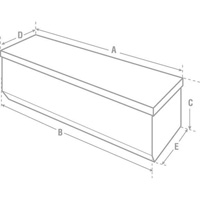 Heavy-Duty Truck Chest, 20-1/4" x 58-1/2" x 19", Steel, Beige/Black/Blue/Brown/Green/Grey/Orange/Red/Silver/Tan/Yellow NRZ Safety Inc.