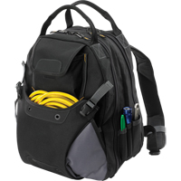 44-Pocket Tool Backpack, 16" L x 13-1/4" W, Black, Polyester NRZ Safety Inc.