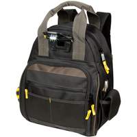 Techgear 53-Pocket Tool Backpack, 16" L x 13-1/4" W, Black, Polyester NRZ Safety Inc.