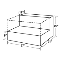 Steel Fuel Transfer Tank, Steel, 48 gal. Capacity, White NRZ Safety Inc.