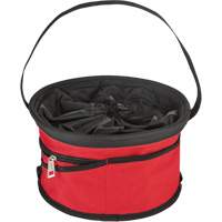 Sac range-tout style parachute, 11-4/5" lo x 11-4/5" la x 11" h, Nylon, Noir/Rouge NRZ Safety Inc.