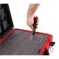 Packout Tool Case with Customizable Insert, 20-7/10" x 15-1/5" x 6-1/5", Black/Red NRZ Safety Inc.