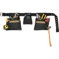 Deluxe Tool Belt Combo, Polyester, Black NRZ Safety Inc.