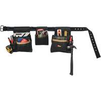 Deluxe Tool Belt Combo, Polyester, Black NRZ Safety Inc.