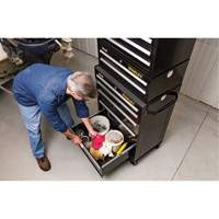 Armoire &agrave; outils moyenne de s&eacute;rie 300, 26" la, 2 tiroirs, Noir NRZ Safety Inc.