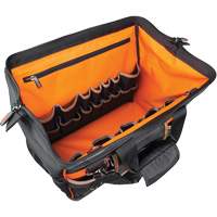 Tradesman Pro Wide-Open Tool Bag, Ballistic Nylon, 42 Pockets, Black NRZ Safety Inc.
