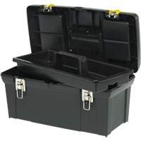 2000 Series Tool Box with Tray, 24" W x 11-1/4" D x 11" H, Black/Yellow NRZ Safety Inc.