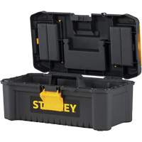 Essential&reg; Tool Box with Tray, 12-1/2" W x 7-3/8" D x 5-1/8" H, Black/Yellow NRZ Safety Inc.