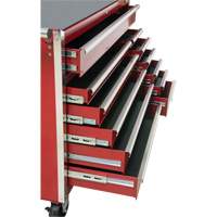 Chariot &agrave; outils industriel, 12 tiroirs, 56" la x 24-1/2" p x 38-1/8" h, Rouge NRZ Safety Inc.