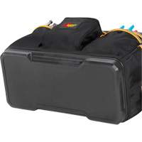 Molded Base Contractor's Closed-Top Tool Bag, Ballistic Polyester, 29 Pockets, Black/Blue NRZ Safety Inc.