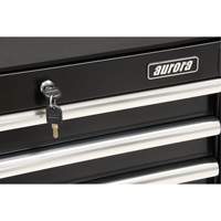 Industrial Tool Cart, 3 Drawers, 29-4/5" W x 21-1/5" D x 38-4/5" H, Black NRZ Safety Inc.