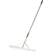 Pro Level Rakes, Aluminum Handle, 36" W, Aluminum Blade, 36 Tines NRZ Safety Inc.