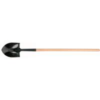 Round Point Shovel, Tempered Steel Blade, Hardwood, Straight Handle NRZ Safety Inc.