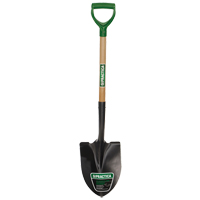 Round-Point Shovel, Tempered Steel Blade, Wood, D-Grip Handle NRZ Safety Inc.