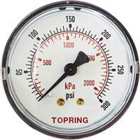 Replacement Pressure Gauge, 2" , 0 - 175 psi, Back Mount, Analogue NRZ Safety Inc.