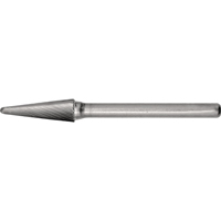 Solid Carbide Burrs - Taper Shape Radius End 14°, 1/8" Shank NRZ Safety Inc.